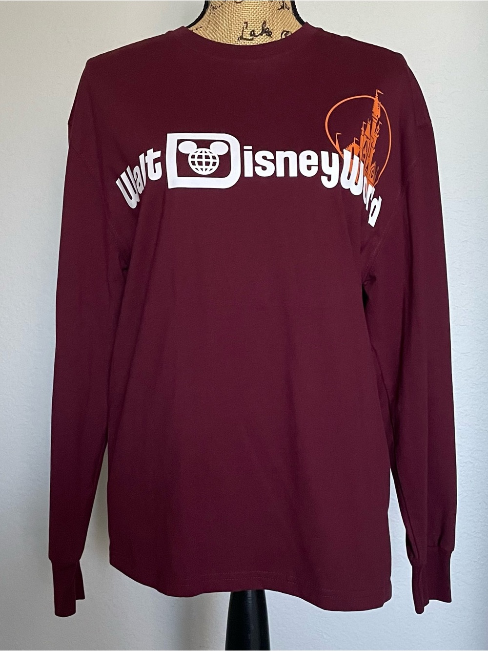 NWOT Walt Disney World Maroon Long Sleeve Tee